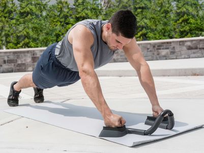 Push-plank exercises on the ABMILL plank trainer are a perfect part of your ab workout routine.