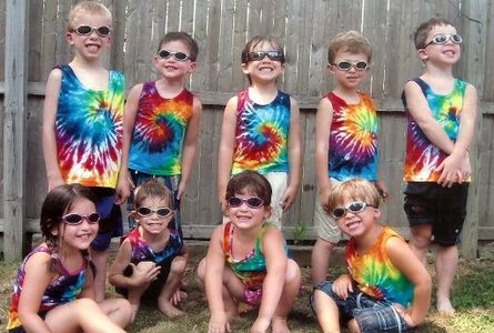 Happy tie dye kids