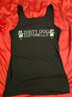 Dirty Dog Customs Silk Screen Women's Medium Tank Style 1 Back