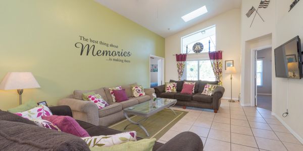 Inside of Living area at Villa