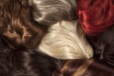 Wigs of different colour