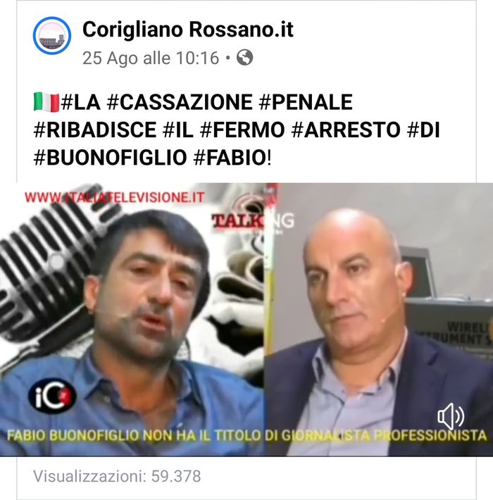 Fabio buonofiglio giornalista - fabio buonofiglio - arresti corigliano rossano notizie blog coriglia