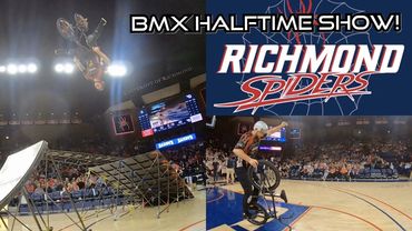 BMX Trickstars basketball half time show.