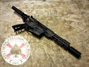 Custom Cerakoted AR Pistol 