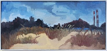 This painting is in the collection of Jenn Fiorio. It is available in giclee format.