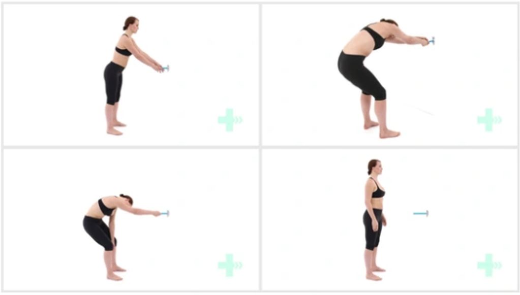 Woman wearing exercise clothing while doing home exercises