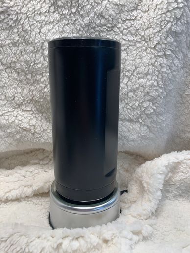 Stainless Steel Skinny Can Koozie with a twist off lid.