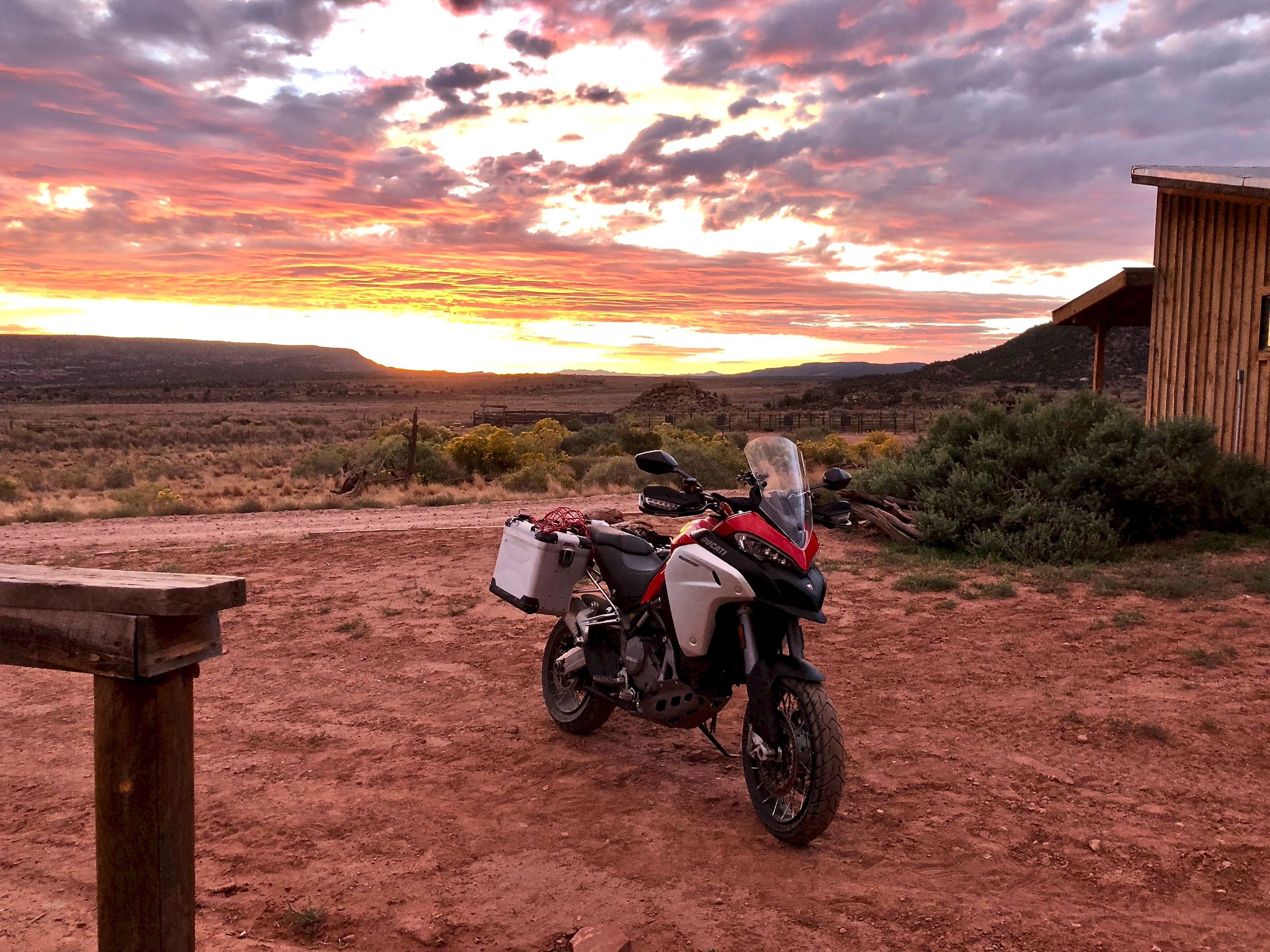 Helio Motorcycle Tours 2018 Tour. Early morning at 3 Steps Hideaway