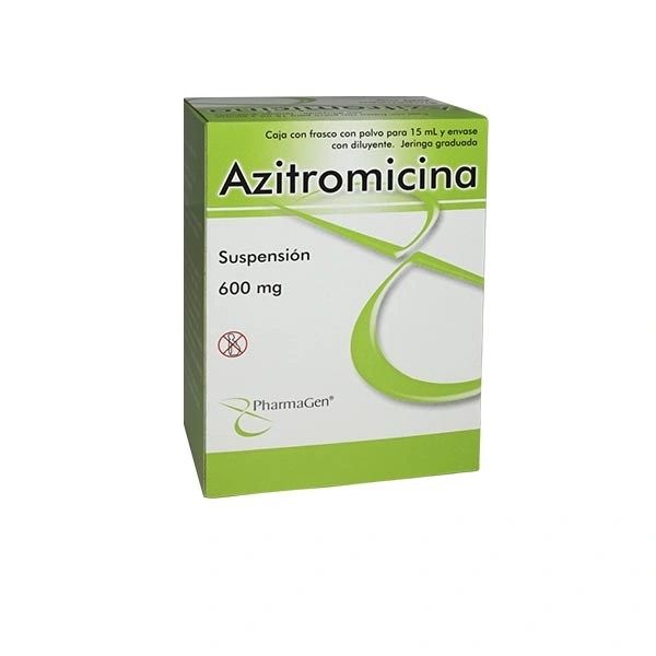 AZITROMICINA SUSP 600 MG CAJA C FCO C PVO P 15 ML