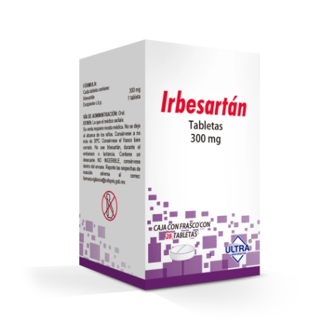 IRBESARTAN TAB 300 MG CAJA C 28