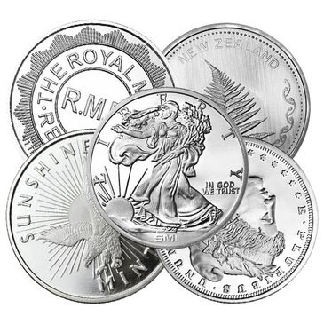 Generic rounds .999 fine silver - one troy ounce.
