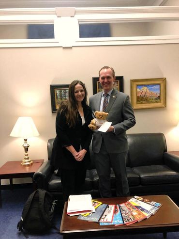 UAEYC Board Member Shannon Leininger with Representative Ben McAdams, 2019 NAEYC Public Policy Forum