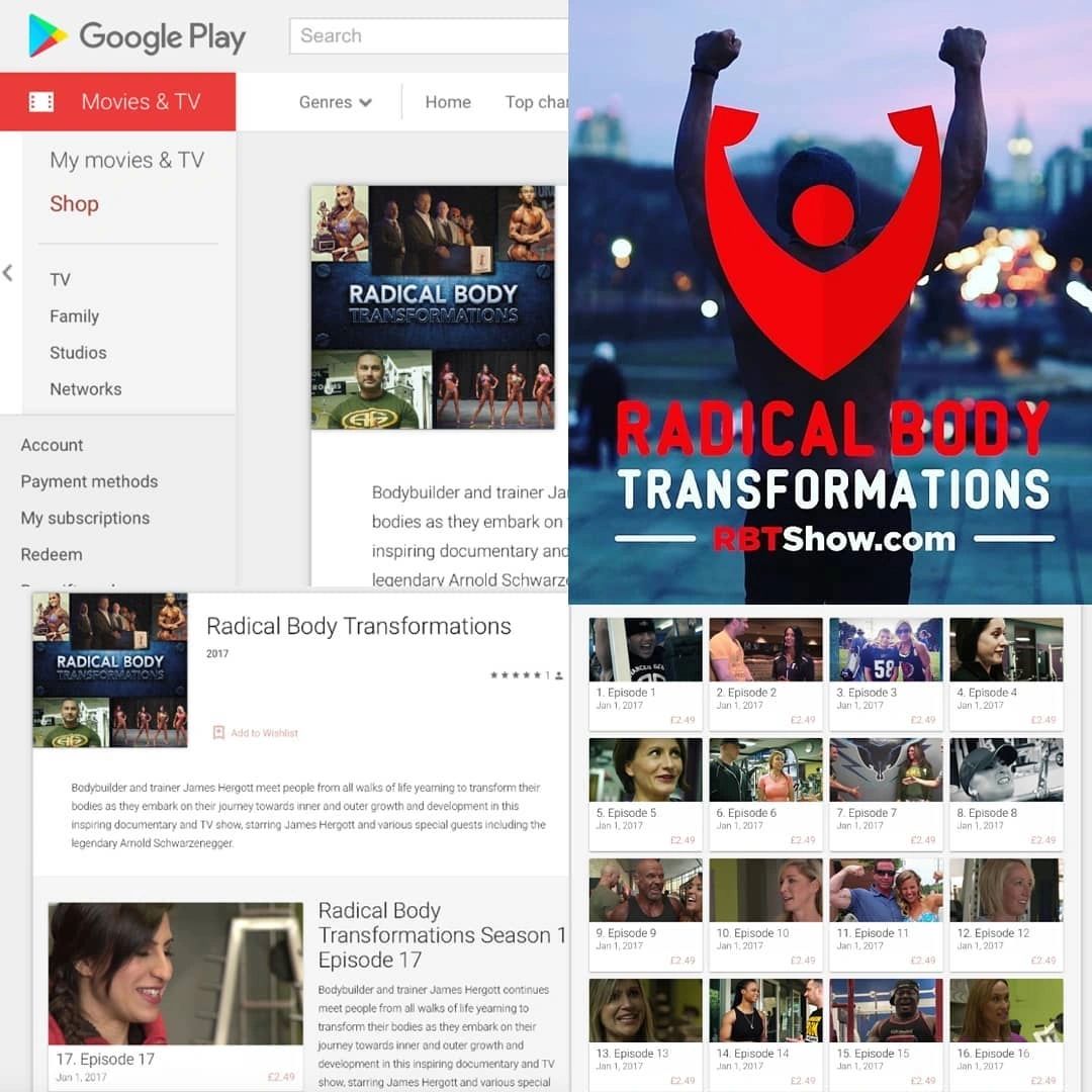 Amazon Prime TV Show "Radical Body Transformations" continues to expand released on Google Play.
