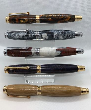 Custom Rollerball Pens in Wood and/or Acrylic