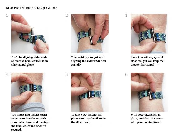 Bracelet Slider Clasp Guide