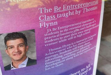 The Be Entrepreneurial Class with Junior Achievement