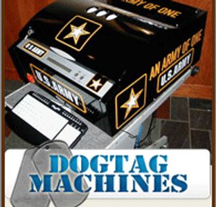 Custom branded dog tag embossing machines