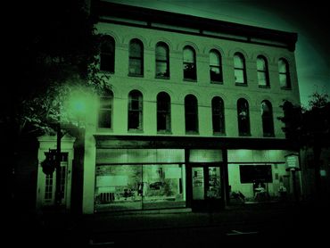 Ghostly Image of the National Museum of Civil War Medicine. Ghost Tour. Cemetery Tour.