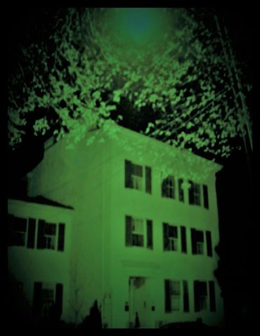 Ghostly Image of Tyler Spite House. Ghost Tour. Cemetery Tour.