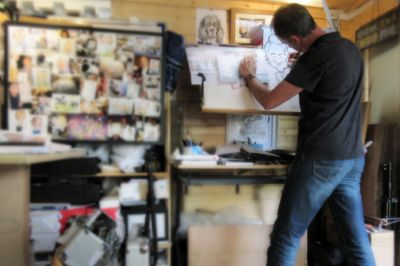 Caricature commission in progress!