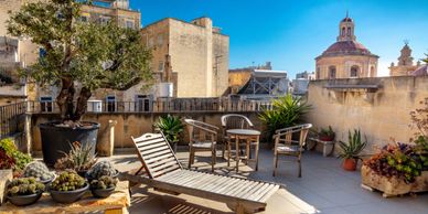 Roof terrace at The 3Cities Auberge