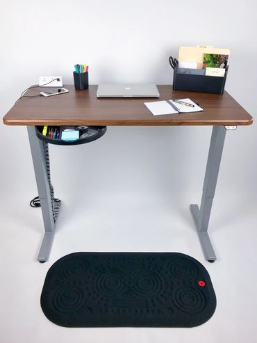 office table with laptop