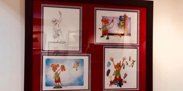 Original art from HipHop & Friends children’s book.