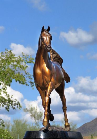 Arabian Horse Sculpture