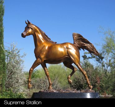 Bronze horse statue