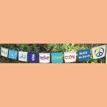 Universal Peace Prayer Flag String