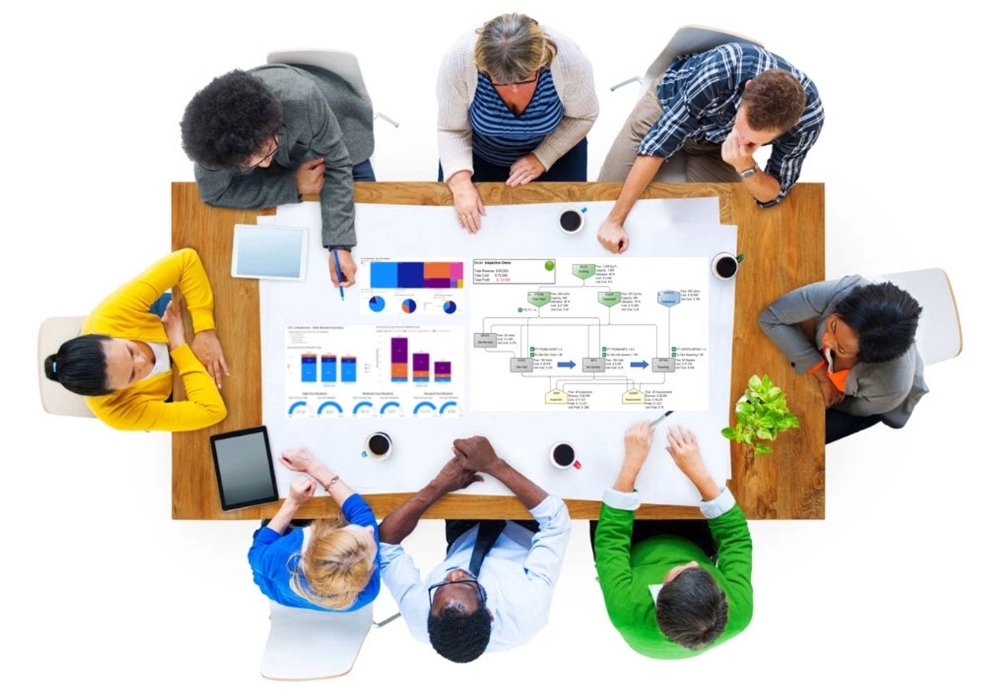 Multi-functional teams use CBP to improve business processes
