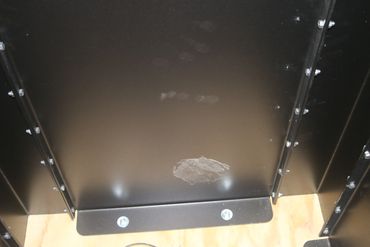 Fasten to floor 2 studs per panel. Optional steel floor.