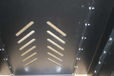 Optional ventilation panel. Steel cover goes over the air slots.