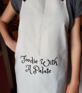 Foodie with a palate apron, chef apron, bib apron, aprons on etsy