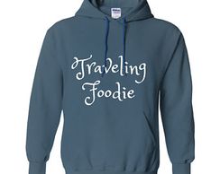 traveling foodie, foodie pullover, etsy pullovers