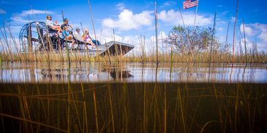 Everglades alligator tour on an airboat, Miami transfer tours