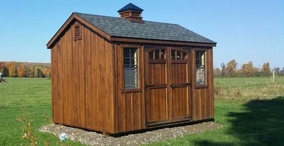 Board n Batten Shed with Cupola