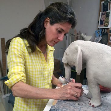 katrina trinka roeckelein artist sculptor animal sculpture elephant conservation interior design