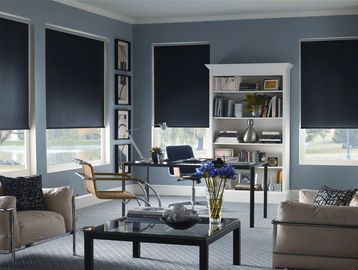 blackout roller shades or roller blinds for bedrooms and offices in Vancouver and Coquitlam, BC