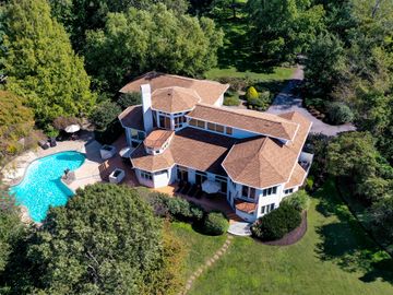 Aerial photo of house for sale