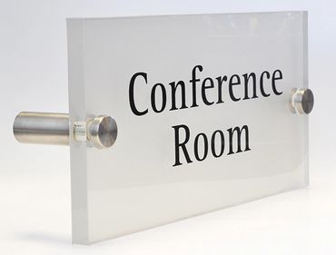 Office Door Sign Acrylic Sign with Spacer