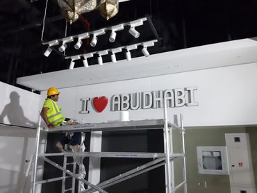 with out light 3D Sign