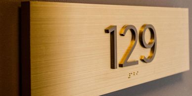 Otel Braille Kapı Numaraları,  Braille Kapı İsimliği, Braille Oda Numaraları