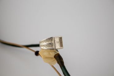 Unfinished ring. Sustainable sterling silver lost wax cast.