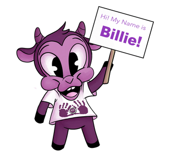 You will see Billie our Mascot throughout the website and on some products!