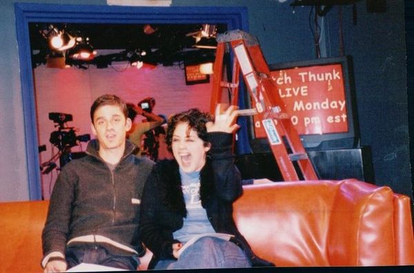 Jess and JC on the Set of freq - on pseudo.com