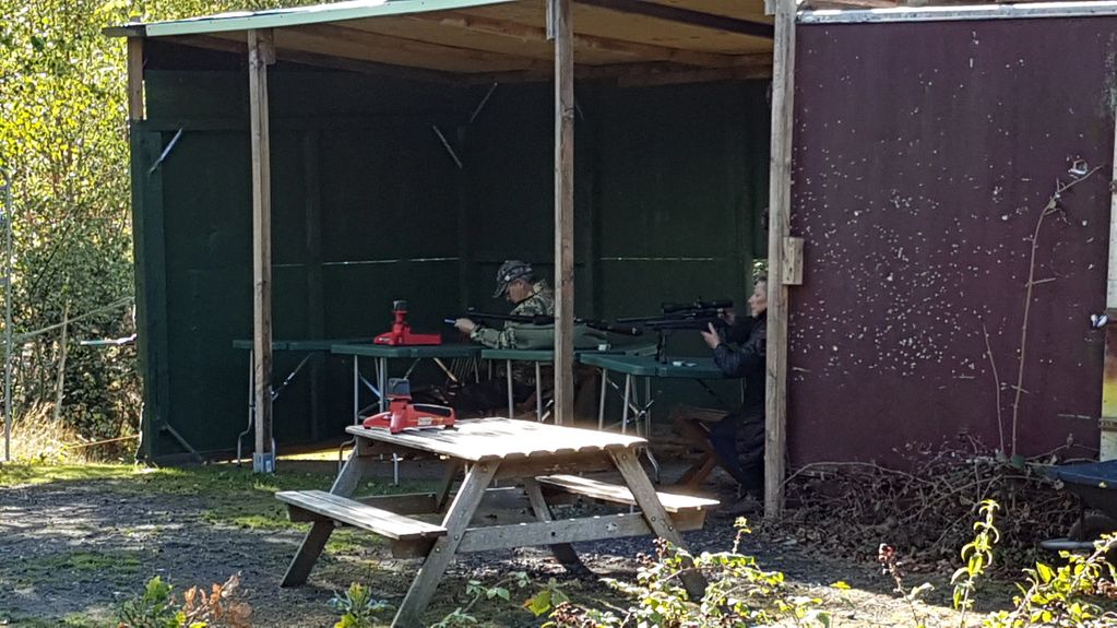 The plinking and practice range.