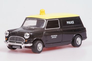 Austin Mini Van Heathrow Airport Police Oxford Diecast MV022
