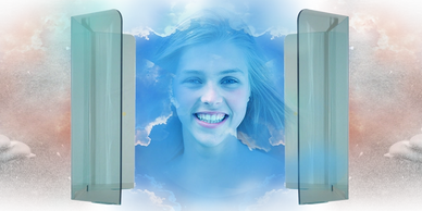 a perspex screen that is protecting an office worker and sold online by sneeze guards Australia