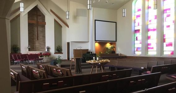 	In the sanctuary, immediate family units may sit together. Seating for each family unit should be 